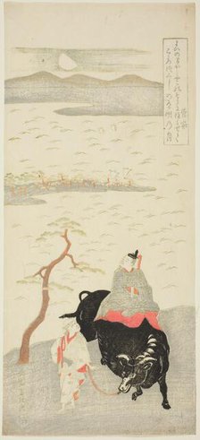 The Poet Sugawara Michizane, Japan, early 1760s. Creator: Kitao Shigemasa.