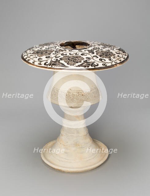 Incense Burner with Peony Scroll, Northern Song dynasty, (960-1127), late 11th/early 12th century. Creator: Unknown.