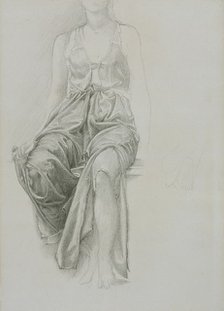 'Drapery study for 'King Cophetua and the beggar maid', c1883. Creator: Sir Edward Coley Burne-Jones.