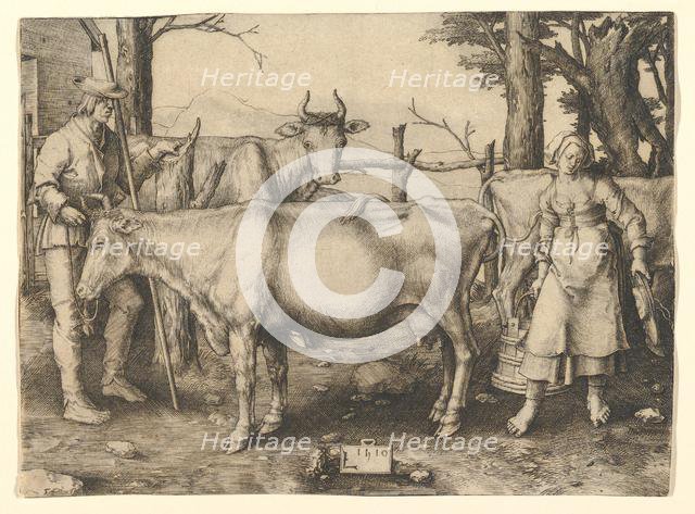 The Milkmaid, 1510. Creator: Lucas van Leyden.