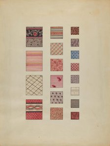 Printed Cottons, c. 1937. Creator: Martha Reed.