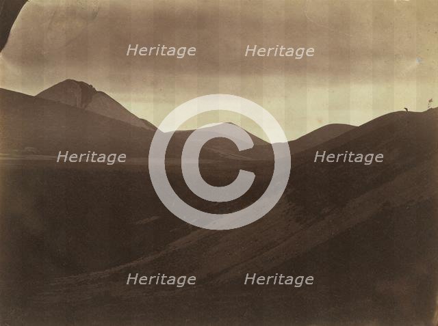 Dark Landscape with Hills, c. 1857. Creator: Frank Chauvassaignes (French).