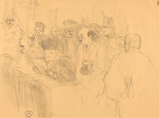 Soudais Deposition (Déposition Soudais), 1896. Creator: Henri de Toulouse-Lautrec.