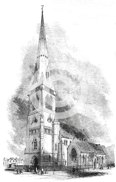 Church of the Holy Trinity, Haverstock Hill, Consecrated on Tuesday last, 1850. Creator: Unknown.