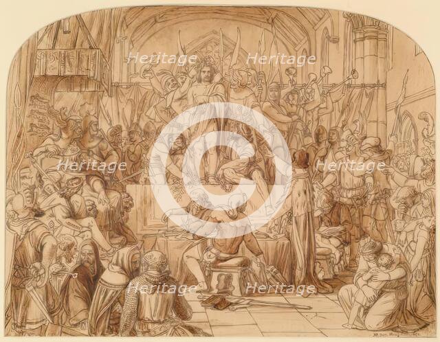 Wallace Mocked at Westminster, 1861. Creator: Noel Paton.