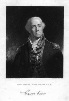 Admiral James Gambier (1756-1833), 1st Baron Gambier, 1837.Artist: W Holl