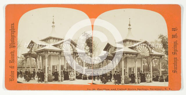 Pavilion and United States Springs, Saratoga, N.Y., 1875/99. Creator: Baker & Record.