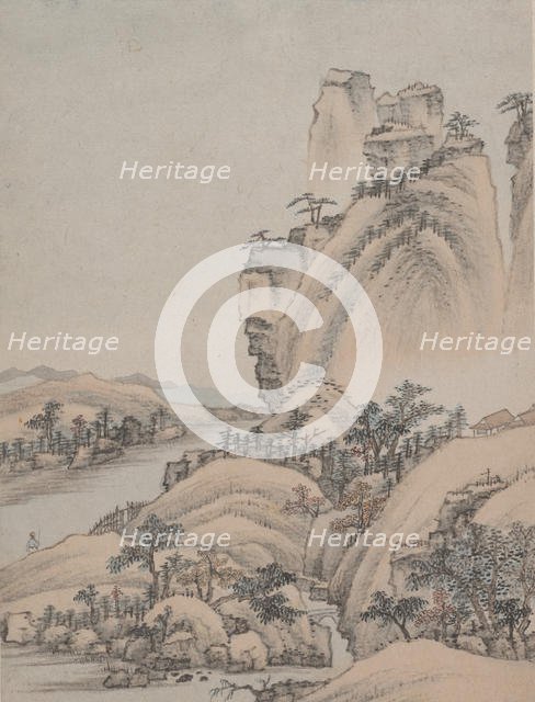 Landscapes, dated 1668. Creator: Xiao Yuncong.
