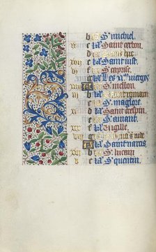 Book of Hours (Use of Rouen): fol. 10v, c. 1470. Creator: Master of the Geneva Latini (French, active Rouen, 1460-80).