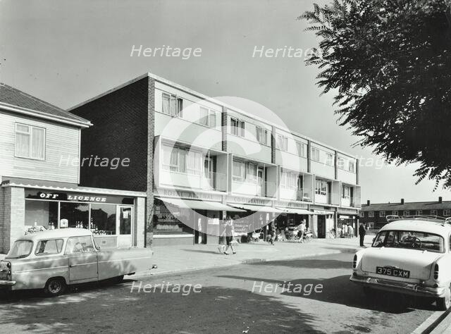 Abbey Estate, Woolwich: blocks of flats and shops, c1960s. Creator: Unknown.
