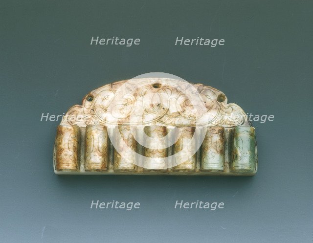 Jade chatelaine with cockatoos, Liao or Northern Song dynasty, China, 10th-11th century. Artist: Unknown