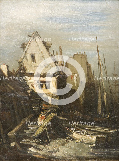 'The Norman Port', 1823-1886. Artist: Eugene Isabey.