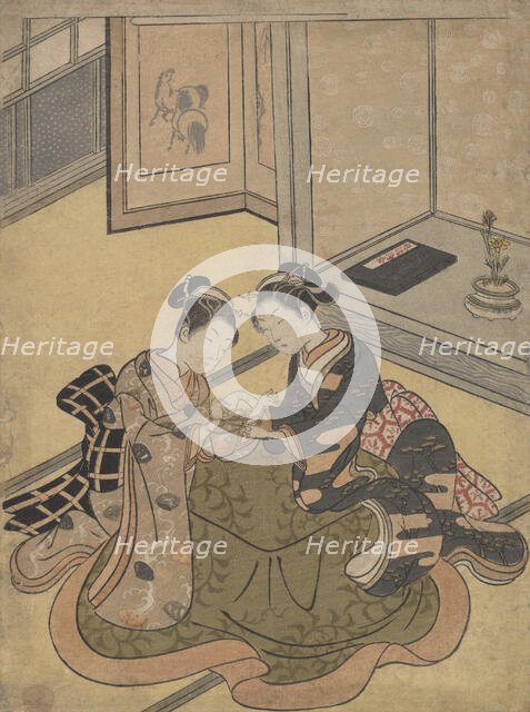 Cat's Cradle, ca. 1765., ca. 1765. Creator: Suzuki Harunobu.