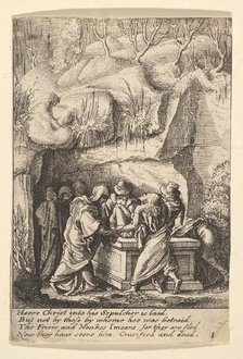 Entombment, 1625-77. Creator: Wenceslaus Hollar.
