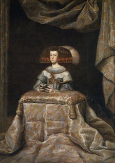 Portrait of Mariana of Austria (1634–1696), praying, c. 1655. Artist: Velàzquez, Diego (1599-1660)