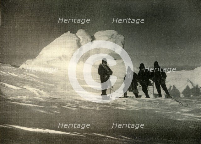 'A Remarkable Fumarole in the Old Crater, in the Form of a Couchant Lion', c1908, (1909).  Artist: Unknown.