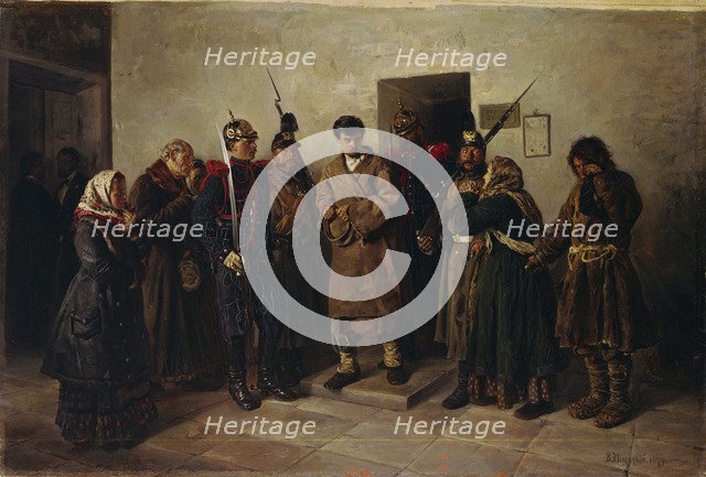 Convict, 1879. Artist: Makovsky, Vladimir Yegorovich (1846-1920)