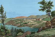View of West Point, United States, 1837, (1850).  Creator: Jacques Gerard Milbert.