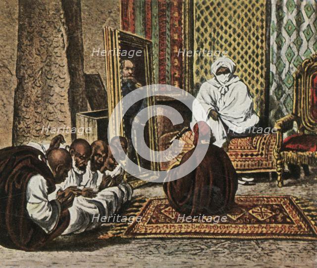 The explorer Nachtigal with Sheik Omar of Bornu, 5 June 1870, (1936). Creator: Unknown.