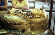 Gold sarcophagus of King Tutankamun, 18th dynasty, c1323 BC. Artist: Unknown
