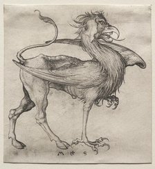 The Griffin, 1400s. Creator: Martin Schongauer (German, c.1450-1491).