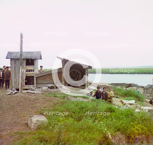 Stone crusher, Beloomut, 1912. Creator: Sergey Mikhaylovich Prokudin-Gorsky.