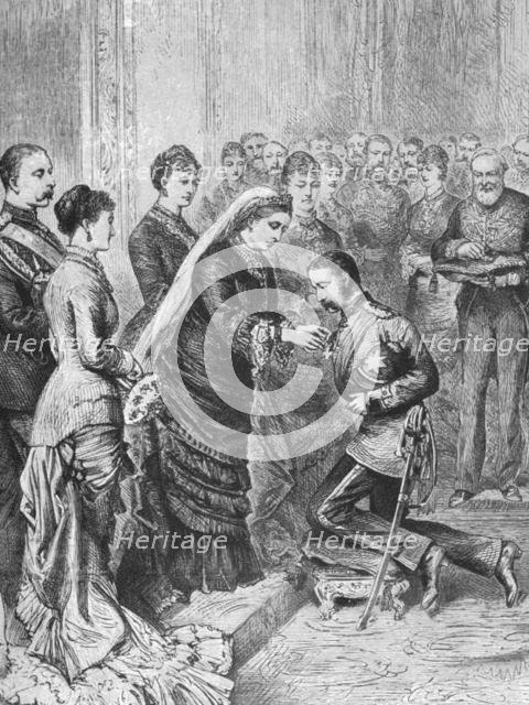 'Queen Victoria decorating officers engaged in Afghan and Zulu wars...December 8, 1879', (1901).  Creator: Unknown.