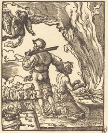 Abraham's Sacrifice, in or after 1520. Creator: Albrecht Altdorfer.