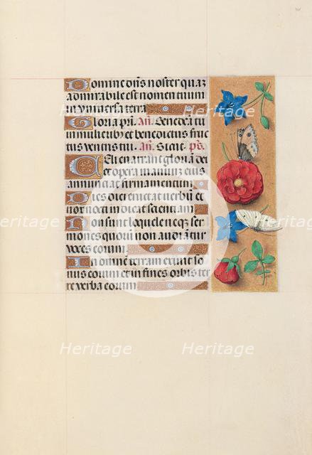 Hours of Queen Isabella the Catholic, Queen of Spain: Fol. 101r, c. 1500. Creator: Master of the First Prayerbook of Maximillian (Flemish, c. 1444-1519); Associates, and.