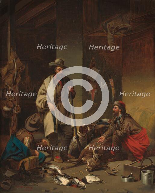 The Trapper's Cabin, 1858. Creator: John Mix Stanley.