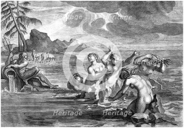 The Cerastae changed into bulls, and the Propoetides into rocks. Artist: Martin Bouche