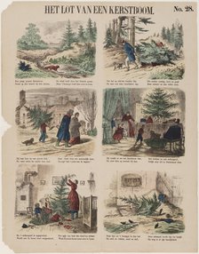 The Story of a Christmas tree, Second Half of the 19th century. Artist: Anonymous  