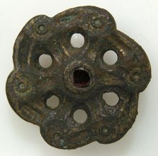 Whorl-Shaped Brooch, Frankish, ca. 550-650. Creator: Unknown.