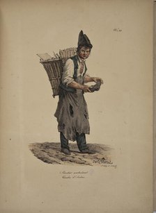Travelling Cobbler. From the Series "Cris de Paris" (The Cries of Paris), 1815. Creator: Vernet, Carle (1758-1836).