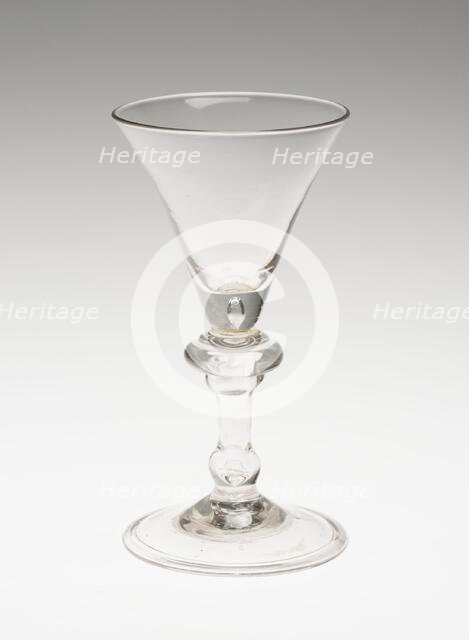 Wine Glass, England, c. 1720. Creator: Unknown.