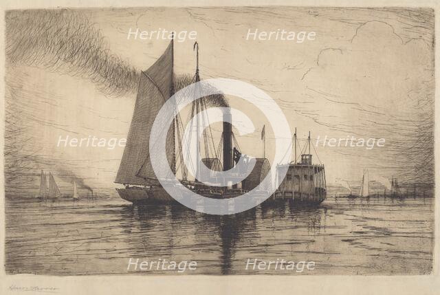 The Tow, 1881. Creator: Henry Farrer.