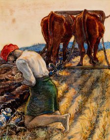 Parable-The Hidden Treasure, c1860. Creator: John Everett Millais.