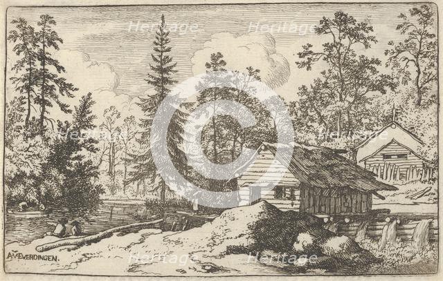 The Woman Looking Towards the Boat, 17th century. Creator: Allart van Everdingen.