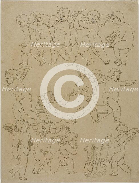 Putti Performing Tasks, n.d. Creator: Unknown.