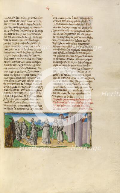 Solomon and the Queen of Sheba; Miroir Historial, about 1475. Creator: Unknown.