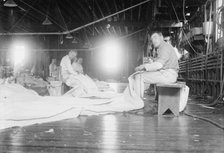 Making sails at Ratsey's, between c1910 and c1915. Creator: Bain News Service.