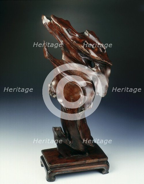 Jichimu wood natural sculpture, early Qing dynasty, China, 17th-early 18th century. Artist: Unknown