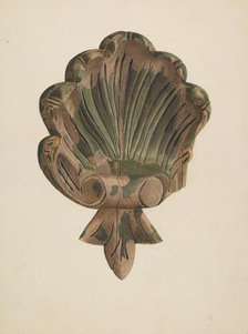 Wood Carving - Shell, c. 1939. Creator: Joseph Ficcadenti.