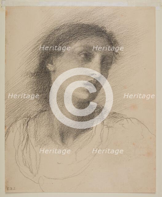 St Mark the Evangelist - Head Study of Maria Zambaco, 1869-71. Creator: Sir Edward Coley Burne-Jones.