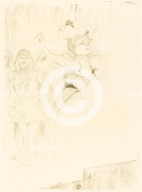 Lender Dancing the Bolero in "Chilperic" (Lender dansant le pas du boléro dans "Chilpéric"), 1895. Creator: Henri de Toulouse-Lautrec.