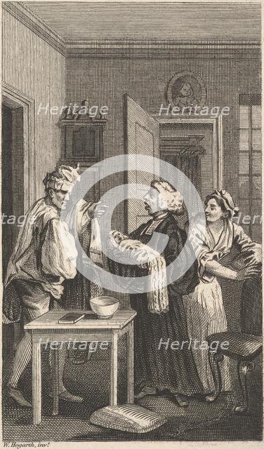 Illustration to "Tristram Shandy," Volume 4, 19th century. Creator: Unknown.