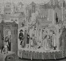 Solemn reception of a bishop, 1446-48, (1877).  Creator: Unknown.