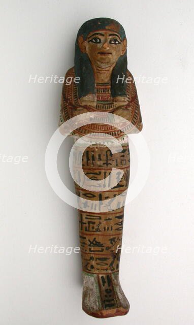 Shabti (Funerary Figurine) of Mayet, Egypt, Dynasty 19 (about 1295-1186 BCE). Creator: Unknown.