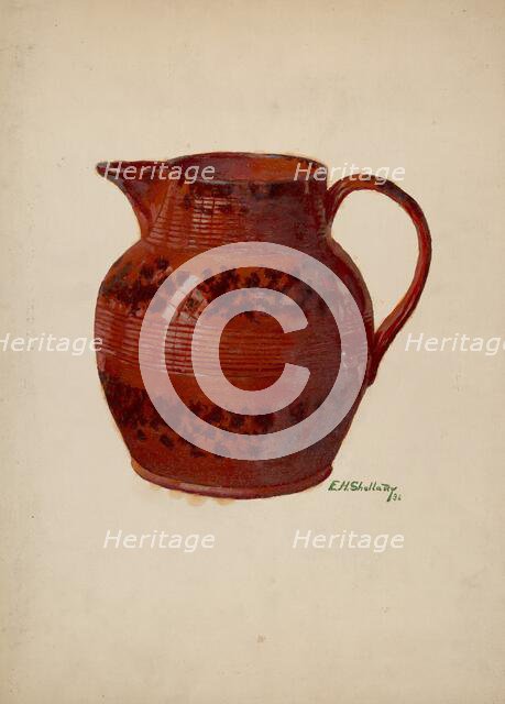 Pitcher, 1936. Creator: Eugene Shellady.