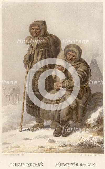 Inari Lapps, 1862. Creator: Karl Fiale.